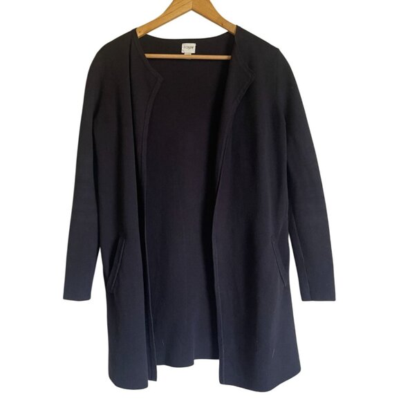 J. Crew Factory Vanessa XXS Black Knit Cardigan Coatiagan Jacket AN051 - Picture 3 of 10